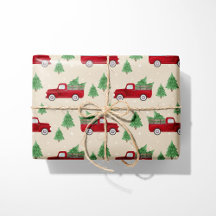 Rode Landelijke Truck Kerstmis