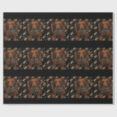 Rode langharige doxies cadeaupapier (Vlak)