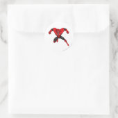 Rode lanthisterkorps - Rage Jump 1 Ronde Sticker (Tas)