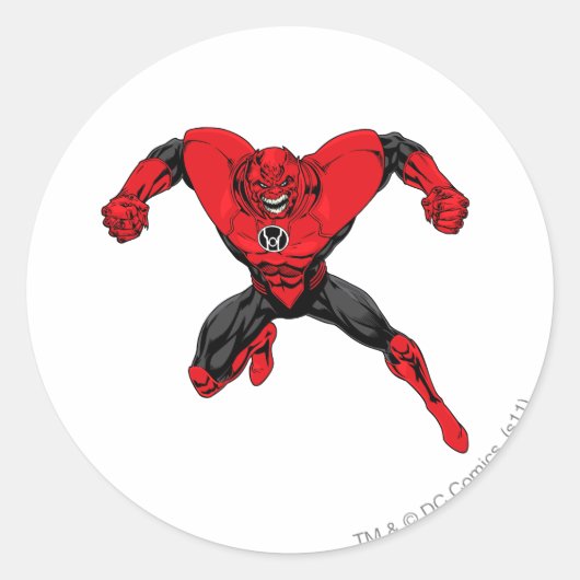 Rode lanthisterkorps - Rage Jump 1 Ronde Sticker (Voorkant)