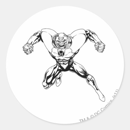 Rode lanthisterkorps - Rage Jump 3 Ronde Sticker (Voorkant)