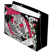 rode lappendeken, populair, lappendeken gooien kus groot cadeauzakje (Voorkant Gekanteld)