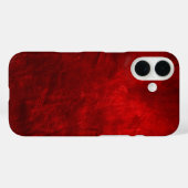 Rode lederen achtergrond Case-Mate iPhone case (Achterkant (horizontaal))