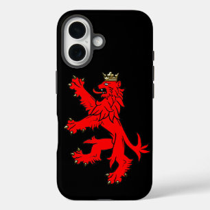 Rode Leeuw Reusachtige Schotse Telefoonhoes iPhone 16 Hoesje