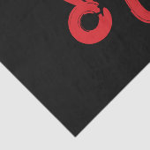 Rode LEEW Zodiac Sterrenbeeld Juli Augustus Geboor Tissuepapier (Detail)