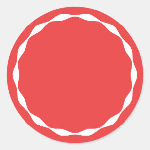 Rode lege cirkel op maat gemaakt kruidensticker ronde sticker