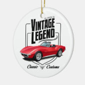 Rode Legende Keramisch Ornament (Links)