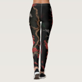 RODE LEGGINGS DRAGEN (Achterkant)