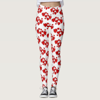 Rode Leggings met mooie harten