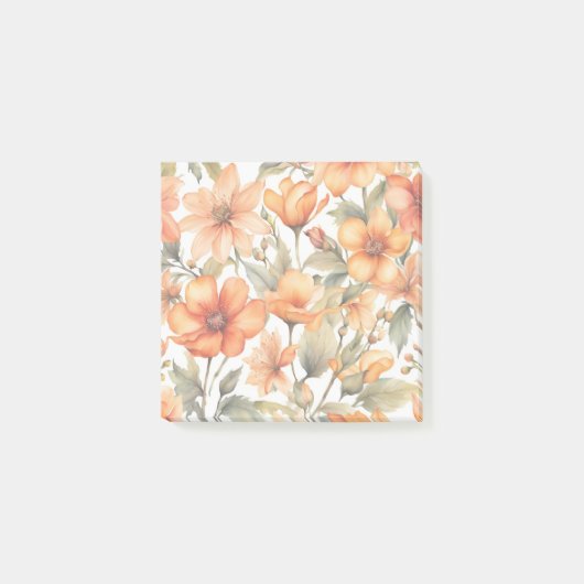 Rode Lente Bloemen Post-it® Notes (Voorkant)