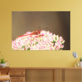 Rode libel foto canvas afdruk (Insitu (Woonkamer))