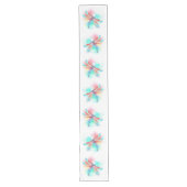 Rode libel op waterverf achtergrond lange tafelloper (Voorkant)