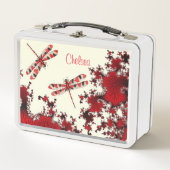 Rode libellen Aangepaste naam Lancering Box (Voorkant)