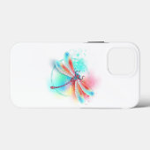Rode libellen op waterverf achtergrond Case-Mate iPhone case (Achterkant (horizontaal))