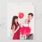 Rode Liefde Hart Valentijnsdag Kaart (Achterkant)