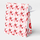 Rode liefdesharten en Lover Gifts Bedankdoosjes (Achterkant)