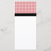 Rode lieveheersbeestje Kinderverjaardagsfeestje Me Menu (Achterkant)