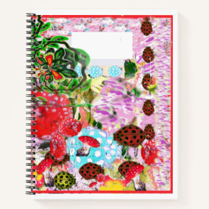 Rode lieveheersbeestjes ABC Letters Tracing Notitieboek