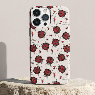 Rode lieveheersbeestjes houden van insect iPhone 11 hoesje