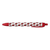 Rode Lieveheersbeestjes Schrijfpens Geschenk Zwarte Inkt Pen (Bodem)