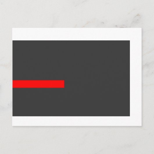Rode lijn briefkaart (Voorkant)