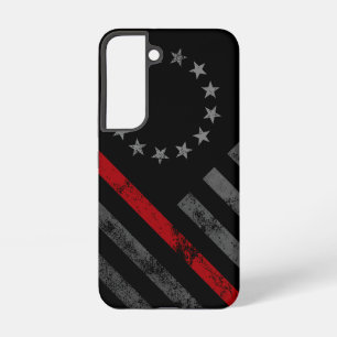 Rode Lijn Vintage Amerikaanse Vlag Samsung Galaxy Hoesje
