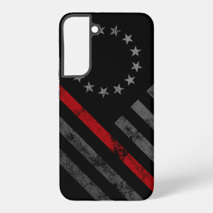 Rode Lijn Vintage Betsy Ross Amerikaanse Vlag Samsung Galaxy Hoesje