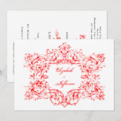 Rode Lijst-weddenschappen Kaart (Voorkant / Achterkant)