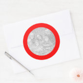 Rode Lijsten Sticker (Envelop)