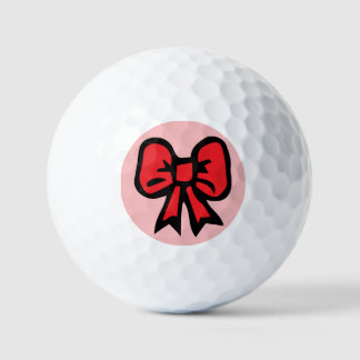Rode Lint Ontwerp Golfballen
