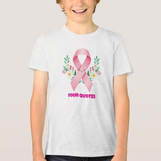 Rode lint voor borstkankerbewustzijn met glimlach Tri-Blend shirt