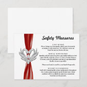 Rode Lint Zilveren Zwanen Veiligheidsmaatregelen Informatiekaartje (Voorkant / Achterkant)