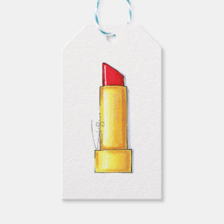 Rode lip cadeaulabel