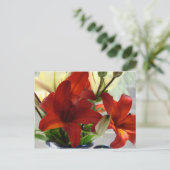 Rode lippen briefkaart (Staand voorkant)