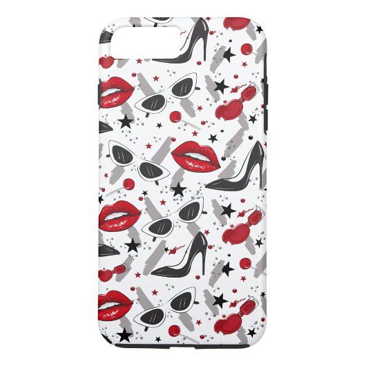 Rode Lippen Case-Mate iPhone Case