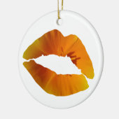 Rode lippen cirkel Ornament (Links)