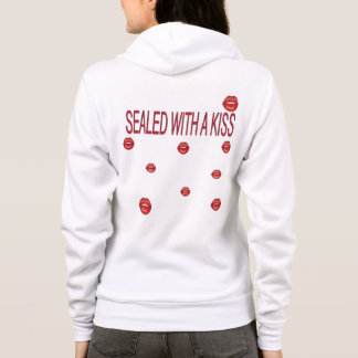 rode lippen hoodie