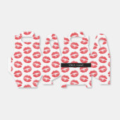 Rode lippen, kus, lippenstift, Jouw naam, personal Bedankdoosjes (Uitgevouwen)