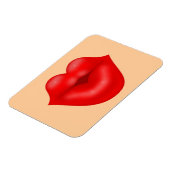 Rode lippen kus magneet (Linkerzijde)