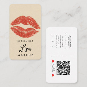 Rode Lippen Lippenstift Lip Stain Make-up Social M Visitekaartje
