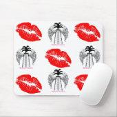 Rode lippen muismat (Met muis)