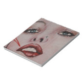 Rode lippen notitieblok (Gedraaid)