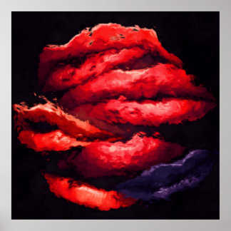 Rode Lippen Poster