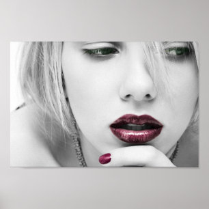 Rode lippen poster