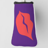 Rode lippen putter golfheadcover (Draai 90)