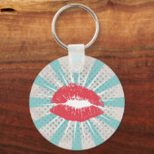 Rode lippen sleutelhanger (Voorkant)