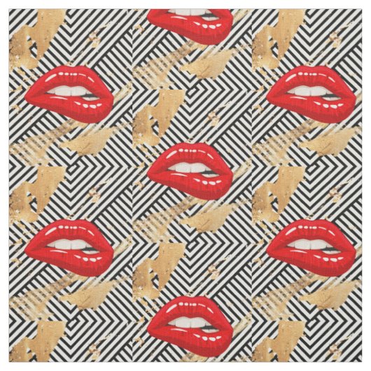 RODE LIPPEN STOF (Swatch)