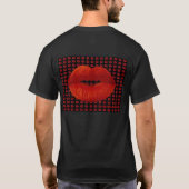Rode lippen t-shirt (Achterkant)