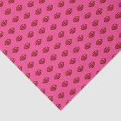 Rode Lippen Valentijns  Kisses Pixel Art Pattern Tissuepapier (Detail)