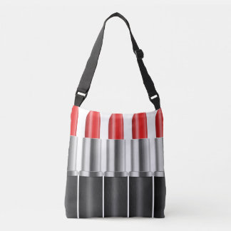 Rode lippenstift. crossbody tas